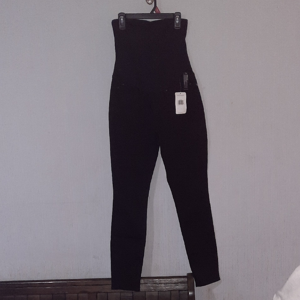 Signature By Levi Strauss Maternity Black Skinny Jeans, Small